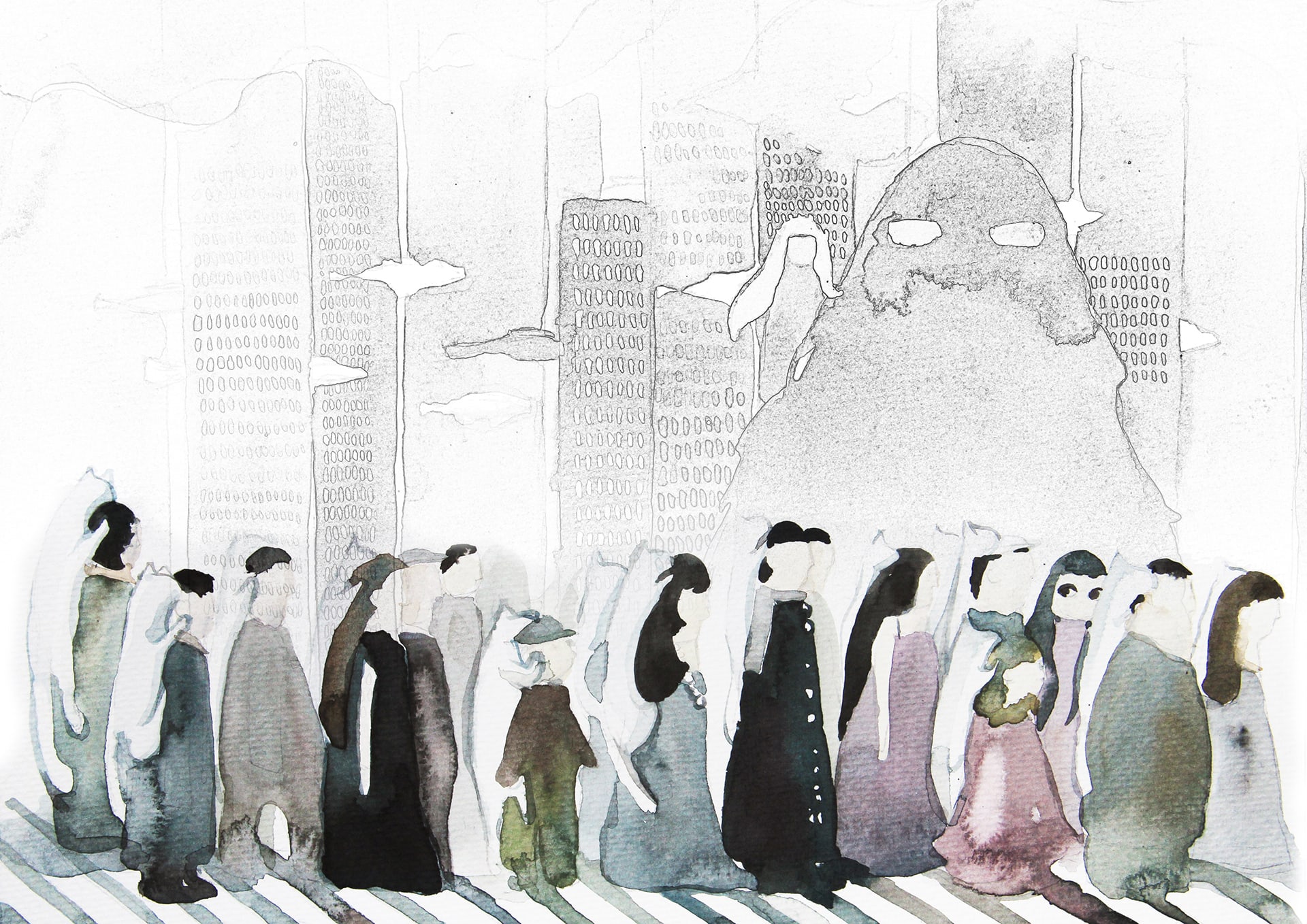 Illustration book: City monsters